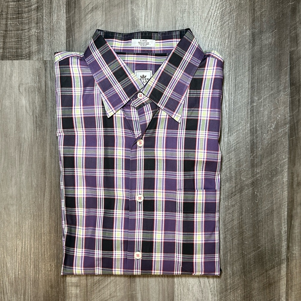 Peter Millar Long Sleeve Button Down Shirt - Large
